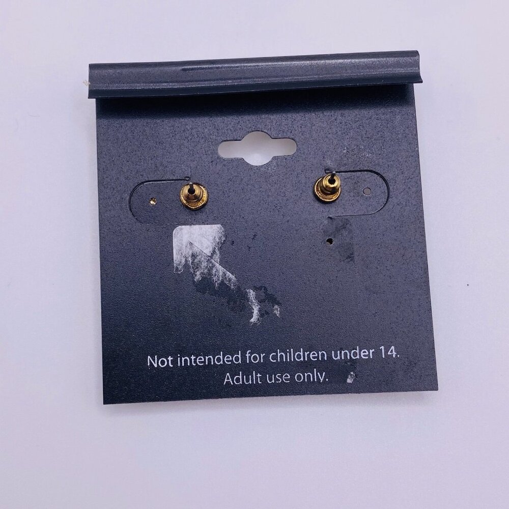 Raphael Gold Tone Bee Earrings Insect Studs Nature Bug Costume Jewelry Gift NWT - Picture 4 of 4